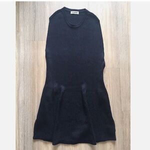 ★JIL SANDER side open knit dress Black FR36★